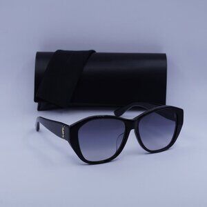 Saint Laurent SL M8/FN 001 Square Sunglasses – Black/Grey Gradient